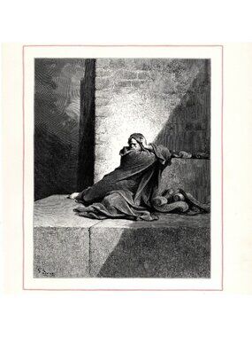 Gustave Doré “Baruch” 1953 Limited Edition Old Testament Plate, Copy No. 143